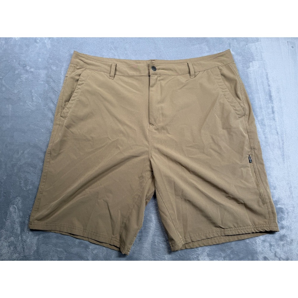 Gerry Chino Shorts Mens 40 Beige Stretch Flat Front Golf Performance Resort Wear